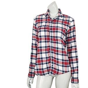 LA LIGNE NY Cotton Flannel Top Button up Plaid Size Small